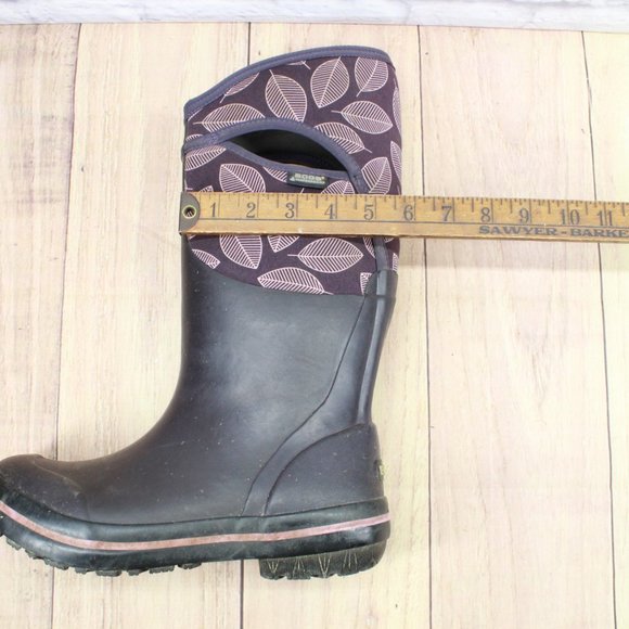 Bogs Plimsoll Leaf Pull on Insulated Rubber Outdoor Boots Size US 8 - Picture 9 of 10